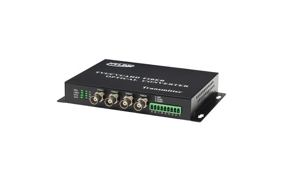 중국 4 ch HD-TVI HD-CVI 오버 광섬유 변환기 CCTV 시스템에 대한 1080P hd 오디오 변환기 협력 업체