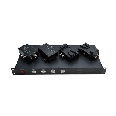 4in1 EFP 12G-SDI 비디오 카메라 광섬유 전송 시스템 4pcs 송신기와 1pc 랙 CCU 협력 업체