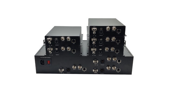 다기능 5CH 12G SDI 와 XLR 오디오의 이더넷 광섬유 변환기 협력 업체