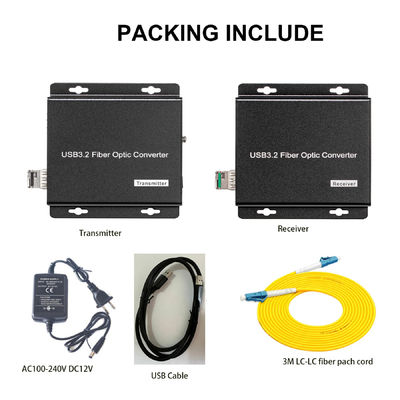 고속 신호 확장 USB3.0 광섬유 변환기 10G SFP 슬롯 협력 업체