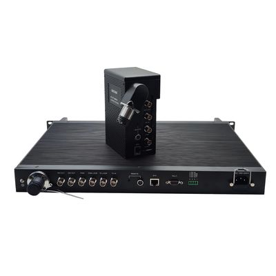 EFP에서 12G SDI 섬유 멀티플렉서 변환기를 통해 TV 카메라에서 OB 밴 협력 업체