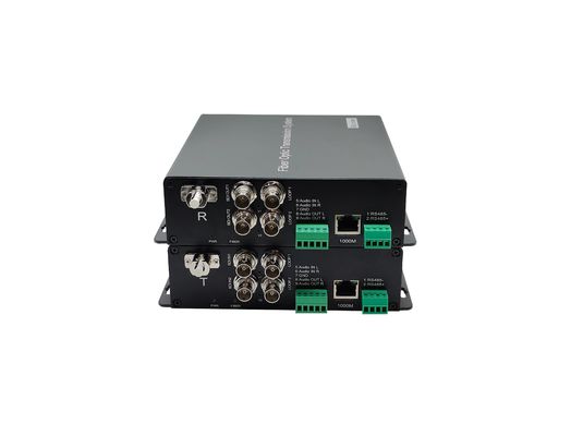 1GB 이더넷, 3G SDI, 오디오, RS485 데이터, 하나의 광섬유 케이블을 통한 다중 신호 전송 장비 협력 업체