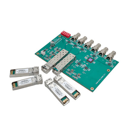 LC 섬유 커넥터와 함께 핫 플러그 가능한 SFP+ 12G 비디오 SDI 광 케이블 모듈 협력 업체
