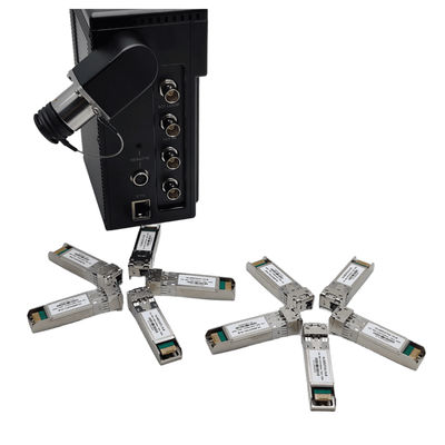 LC 섬유 커넥터와 함께 핫 플러그 가능한 SFP+ 12G 비디오 SDI 광 케이블 모듈 협력 업체