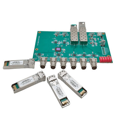LC 섬유 커넥터와 함께 핫 플러그 가능한 SFP+ 12G 비디오 SDI 광 케이블 모듈 협력 업체