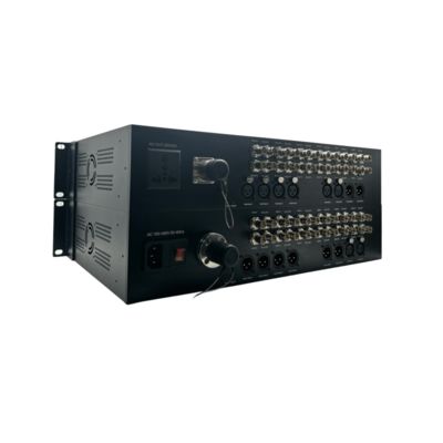맞춤형 12포트 3G-SDI 광섬유 컨버터, 8채널 XLR 오디오, SMPTE 커넥터 협력 업체