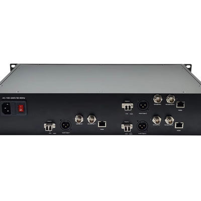 12G SDI 오버 싱글 모드 파이버 송신기 및 수신기 확장 키트 XLR 오디오 및 이더넷 협력 업체