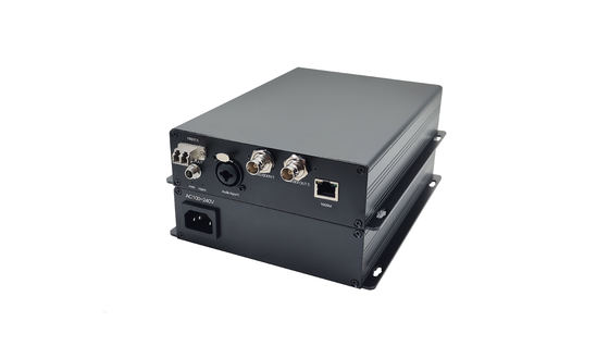 12G SDI 오버 싱글 모드 파이버 송신기 및 수신기 확장 키트 XLR 오디오 및 이더넷 협력 업체