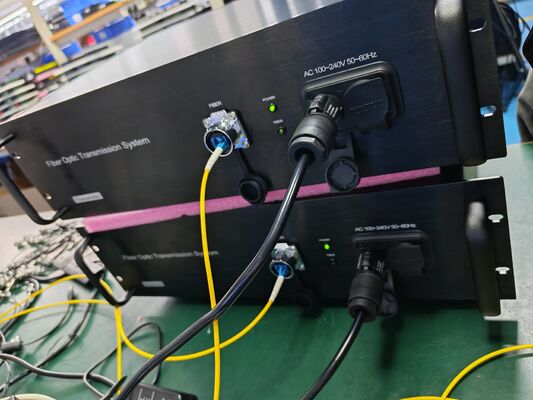 XLR 오디오, 네트워크, CNlinko 듀얼 LC 섬유 커넥터와 함께 12G SDI 비디오 섬유 전송 시스템 협력 업체
