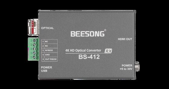 최신 미니 4K60 HDMI 광섬유 변환기 RS232 데이터 협력 업체