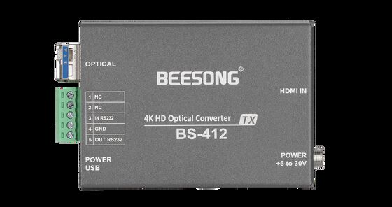 최신 미니 4K60 HDMI 광섬유 변환기 RS232 데이터 협력 업체