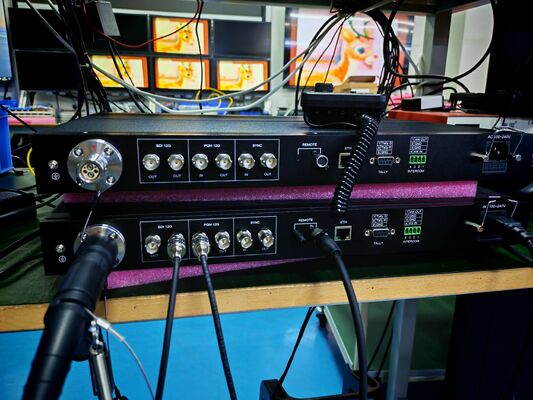 12G SDI Camera Fiber Adaptor With Ethernet, Intercom, Tally, Remote For Live Broadcasts 협력 업체