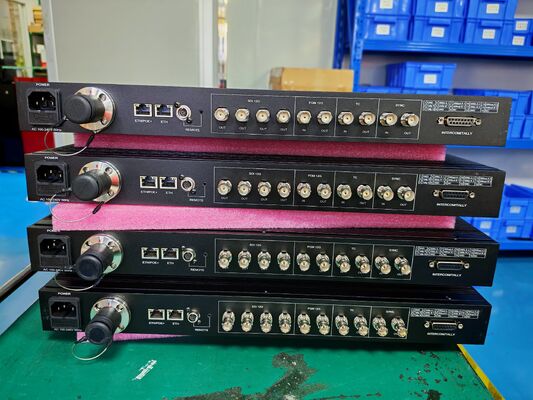 BS-E12P 이벤트 제작 SMPTE 12G SDI/PGM/Intercom/Ethernet/SYNC/POE+와 함께 광섬유 전송 시스템 협력 업체