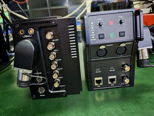 3단계 SYNC 12G SDI 섬유 카메라 변환기 젠락, 4선 인터컴, IP 제어, 타리, POE+ 협력 업체