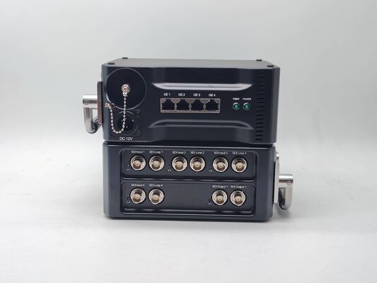 5x 12G SDI 섬유 전송 Mux 1000M 네트워크 협력 업체