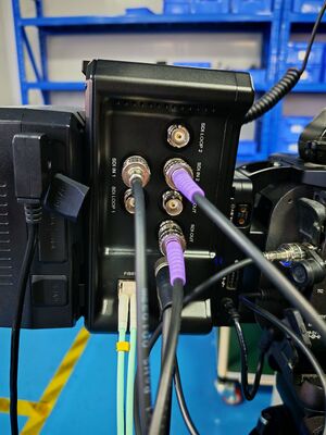 2x 양방향 12G SDI 비디오 (Lanc 원격, 8핀 원격, V 마운트 광 컨버터 포함) 협력 업체