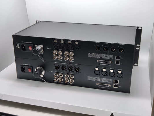 SMPTE 4K 카메라 섬유 전송 시스템 12G SDI, XLR, 이더넷, DB25 타리 및 RS485/232/422 데이터 협력 업체