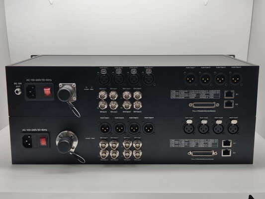 SMPTE 4K 카메라 섬유 전송 시스템 12G SDI, XLR, 이더넷, DB25 타리 및 RS485/232/422 데이터 협력 업체