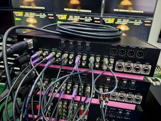 12G SDI, XLR 오디오, 10GB 이더넷, SMPTE 광 커넥터와 결합된 양방향 광 전송 시스템 협력 업체