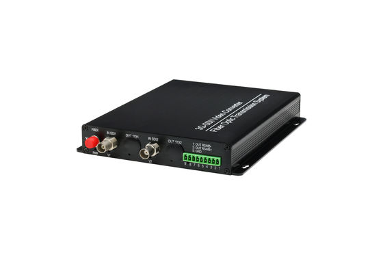 2 Chs 3G SDI HD SDI 비디오 광섬유 변환기, CCTV 비디오 변환기 SM / MM 광섬유 협력 업체