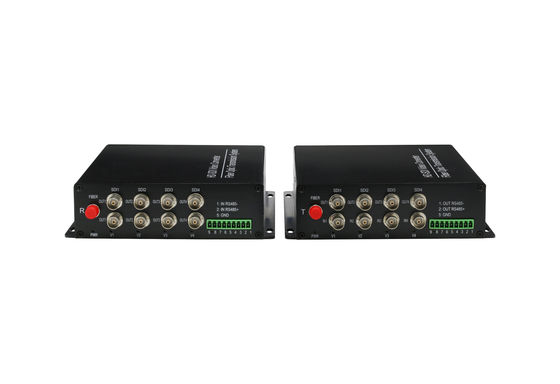 CCTV 시스템을 위한 광학 오디오 수신기 4 채널 HD SDI 광학 컨버터 85mm x 76mm x 30mm 협력 업체