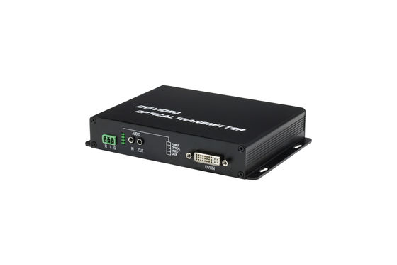 뜨거운 판매 DVI 송신기 1ch RS232 데이터 DVI 디지털 비디오 광섬유 미디어 변환기 협력 업체