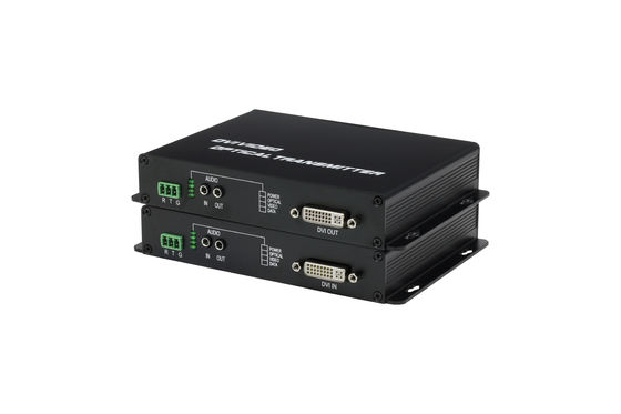 뜨거운 판매 DVI 송신기 1ch RS232 데이터 DVI 디지털 비디오 광섬유 미디어 변환기 협력 업체