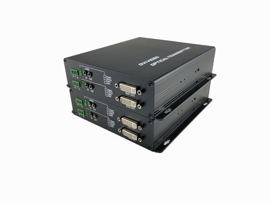 2채널 HD DVI 디지털 비디오로 광섬유 미디어 변환기 SMF,HDCP 1로 10km2, RS-232, RS-422, RS-485를 지원합니다. 협력 업체