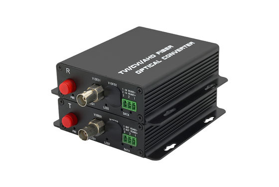 T1310nm / R1550nm 광섬유 송신기 비디오 변환기, CCTV 비디오 멀티플렉서 BNC 커넥터 협력 업체