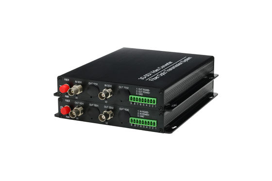 2 채널 3g-Sdi 섬유 비디오 변환기 RS485, WDM 비디오 변환기 협력 업체
