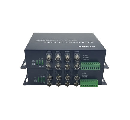 HDCVI/TVI/AHD 45MHz 싱글 모드 파이버 비디오 컨버터 코아시얼 케이블 FC/ST/SC 커넥터 협력 업체