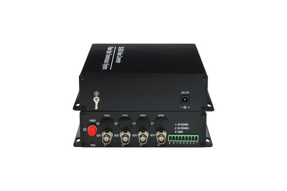 HD 4채널 RS485 3G SDI 섬유 비디오 송신기 디지털 광 송신기 + 전향 / 역향 오디오 협력 업체