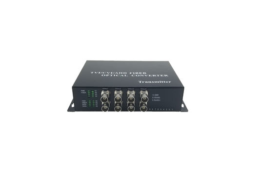 HD CVI/AHD 광 변환기 8 CH- 광섬유 송신기 및 수신기. 단일 / 멀티 모드, RS485/232BNC 포트,20KM, 협력 업체