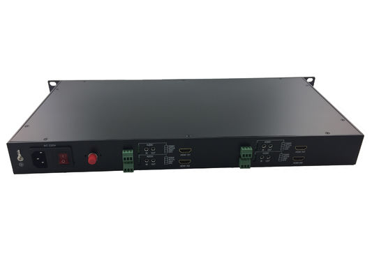 풀HD 4채널 압축되지 않은 1080P/60Hz HDMI RS232 오디오와 SFP 모듈형 광섬유 송신기 수신기 협력 업체