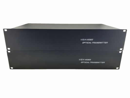 제조 라크 단일 코어 8 채널 VGA 720/1080p 비디오 오디오 확장기 데이터 VGA 광섬유 변환기 협력 업체