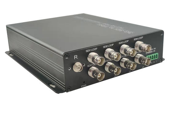 16-CH 720P 960P 1080P HDCVI/TVI/AHD 비디오 광섬유 송신기 120MHz 1310nm/1550nm 단일 모드 단일 섬유 20Km 협력 업체