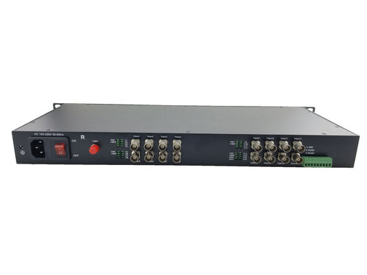 16-CH 720P 960P 1080P HDTVI 비디오 광섬유 송신기 120MHz 1310nm/1550nm 단일 모드 단일 광섬유 20km FC 포트 협력 업체