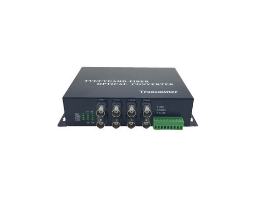 8-Ch HDCVI to Fiber Video Converter HD CVI/AHD/TVI 720P 1080P 비디오 섬유 송신기 및 수신기 지원 협력 업체