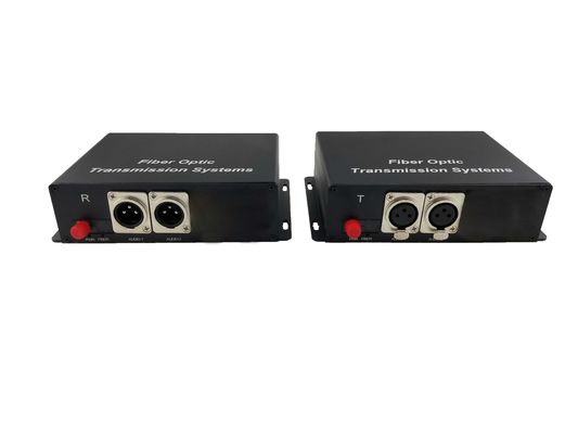 2채널 포워드 XLR 밸런스 오디오 투 파이버 컨버터, 단일 모드 12.5 마일까지 품질 오디오 신호를 방송 협력 업체