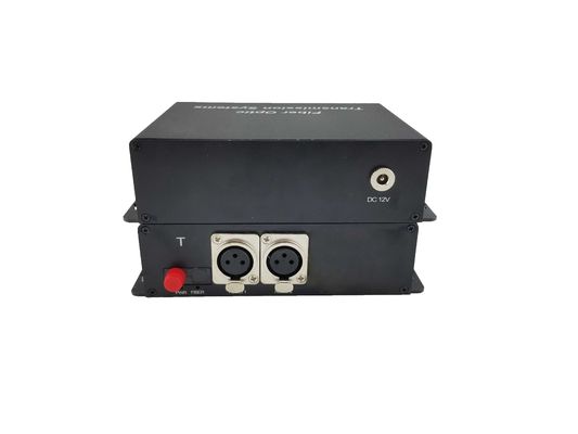 2채널 포워드 XLR 밸런스 오디오 투 파이버 컨버터, 단일 모드 12.5 마일까지 품질 오디오 신호를 방송 협력 업체