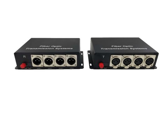 4채널 포워드 XLR 밸런스 오디오 투 파이버 컨버터, 단일 모드 12.5 마일까지 품질 오디오 신호를 방송 협력 업체